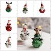 Cute Snowman Christmas Tree Pendant Holiday Christmas New Year Home Decor Resin/Iron Christmas Bells Pendant Party Supplies