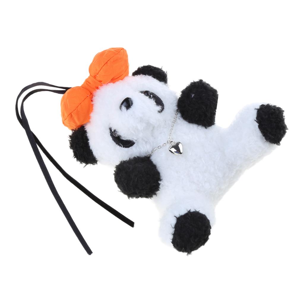 Cute Panda Doll Keychain Charming Panda Car Ornament Fun Decorative Piece Lovely Bag Charm for Women Perfect Present