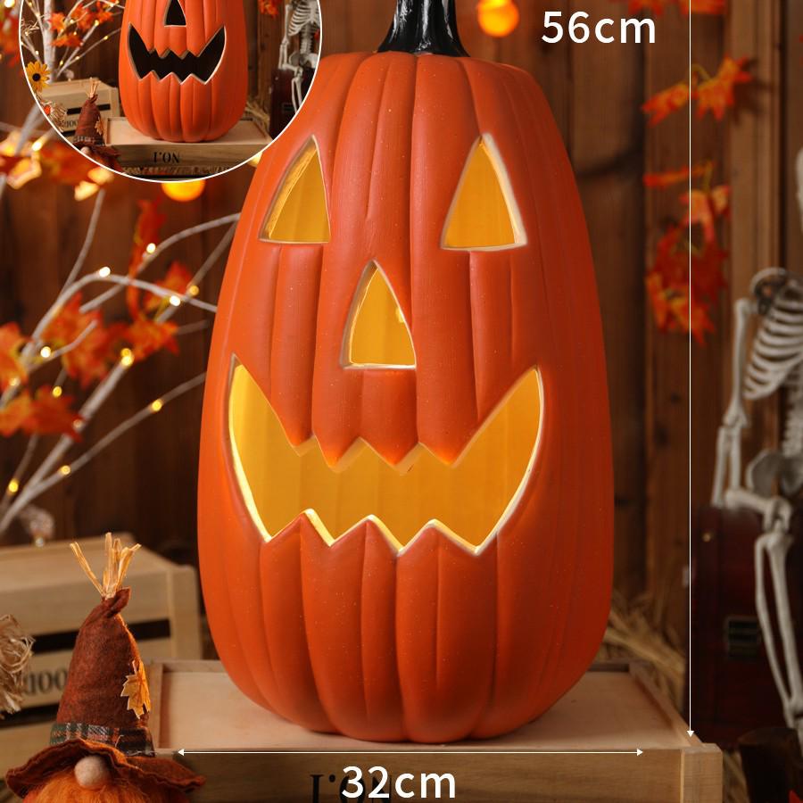 Luminous Large Halloween Pumpkin Lantern: Outdoor Decoration & Shopping Mall Display Props