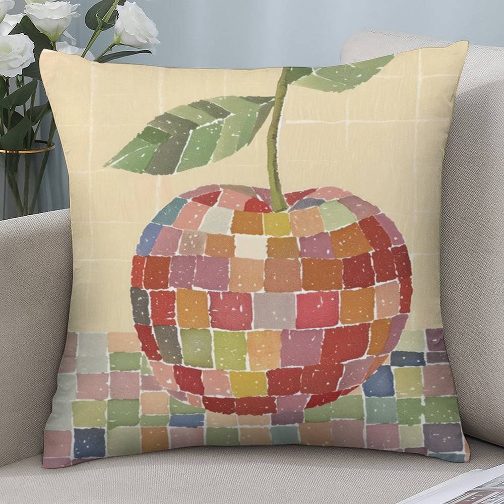 Art Disco Pillow Case Short Plush Double-sided Print Square Throw Pillow Covers Sofa Home Cushion Decor