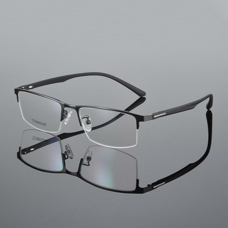 

Прогрессивные мультифокальные фотохромные очки для чтения с защитой от синего света, очки для дальнего видения, мужские полукадровые деловые очки для пресбиопии Progressive&1.56&Anti Blue Ray + Photo Grey чёрный