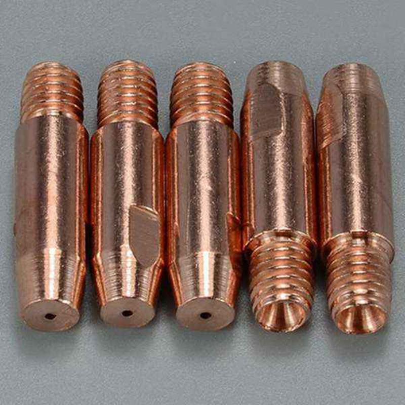 35Pcs 24KD Welding Torch Consumable 1.0Mm MIG Torch Gas Nozzle Tip Holder Gas Diffuser For MIG Welding Machine