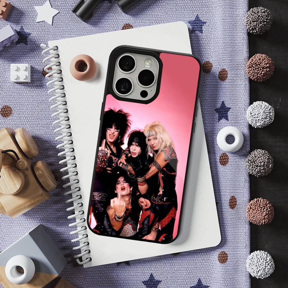 Rock Band M-Motley C-Crue Phone Case For iPhone 16,15,14,13,12,11,Pro,Max,Plus,Mini,Magsafe,Magnetic Wireless Charging Case