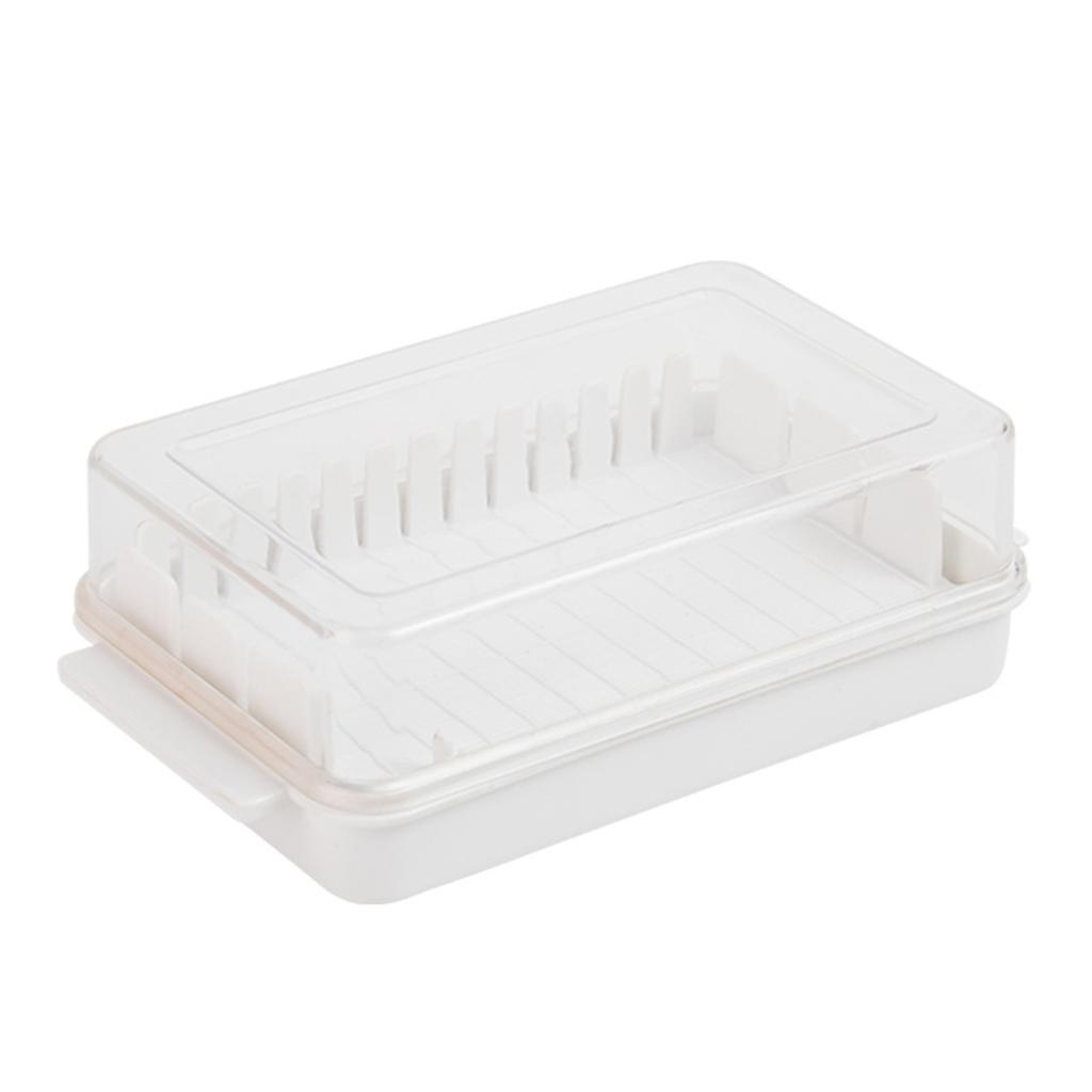 Butter Cutter Box with Lid Plastic Butter Dish Longer Freshness Butter Sealing Storage Container