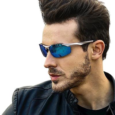 FEISEDY UV-Sportsonnenbrille für und Leichtgewichtige UV-Komfortable B1221 Herren-Sonnenbrille, Schutz, Polarisiert, Fahren, Golf, Mehr, Design,
