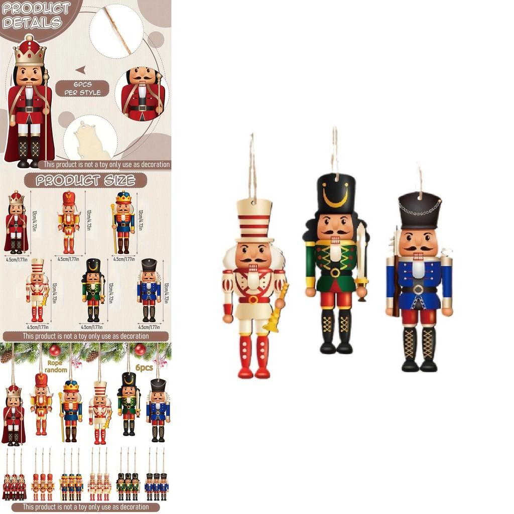 Charming Wooden Nutcracker Soldier Christmas Decoration Perfect For Festive Celebrations