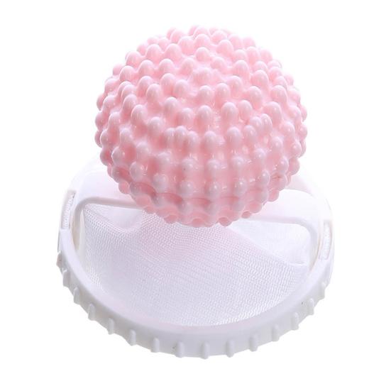

Lint Remover Laundry Floating Hair Filter Reusable Washing Machine Hair Remover Bag Self-Cleaning Mesh Filter рожевий