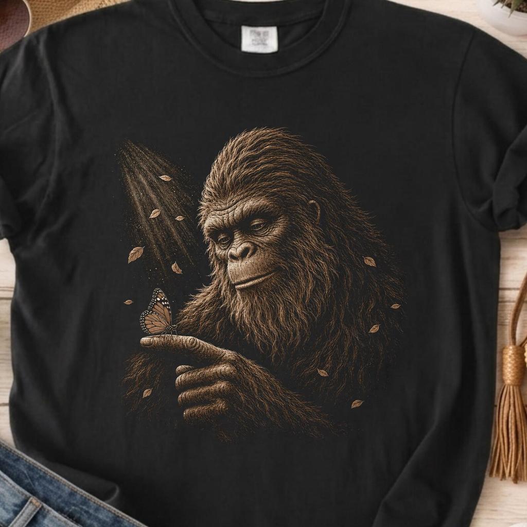 Bigfoot Has Officially Been Spotted Shirt, Funny Sasquatch T-Shirt, Comfort Colors Cryptid Tee, Camping Hiking Gift, Outdoor Adventure