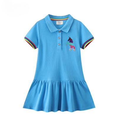 Summer New Open Breast Neckline Lace Princess Dress for Girls