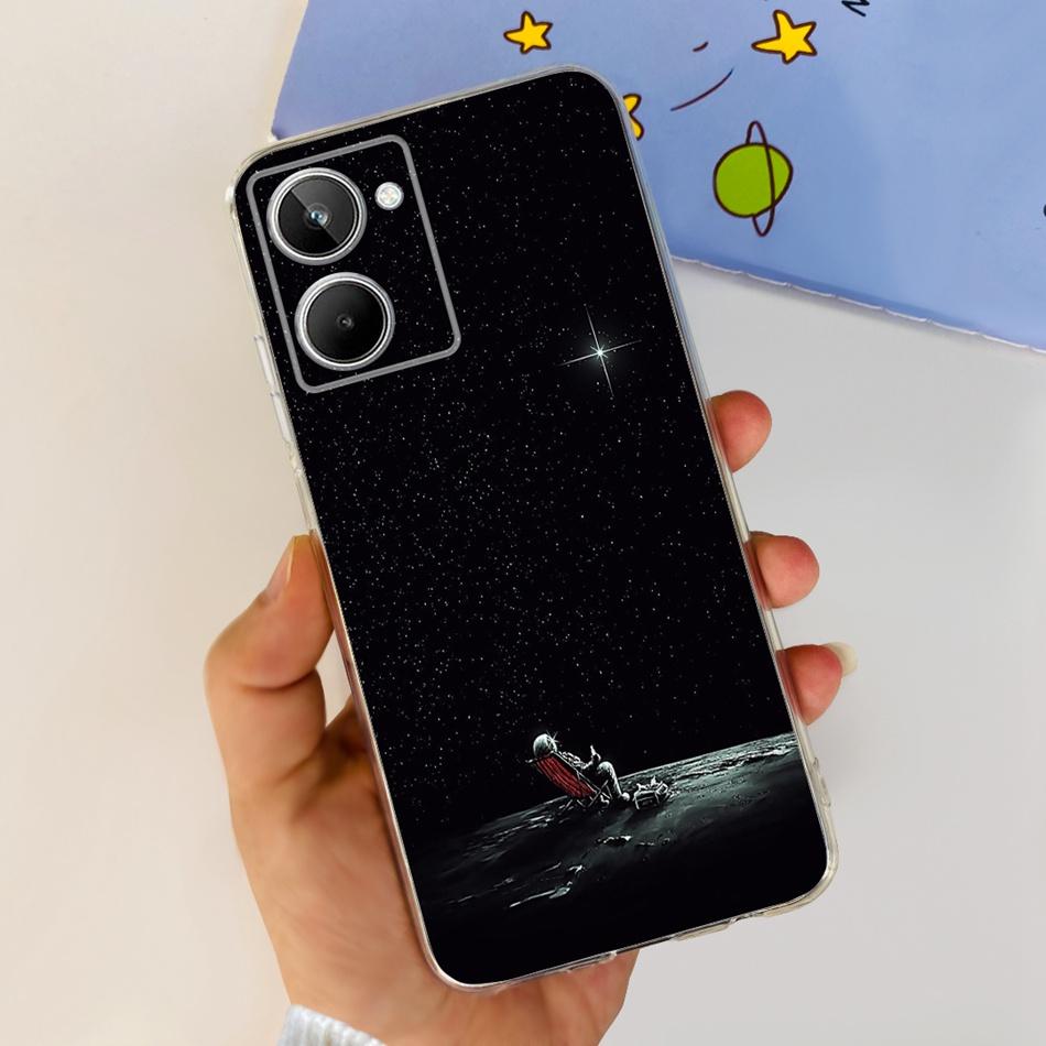 Cute Flower Cat Painted Case For Realme 10 / Realme 10 Pro / Realme 10 Pro+ Soft Silicone TPU Cover For Realme10 4G 10Pro Plus
