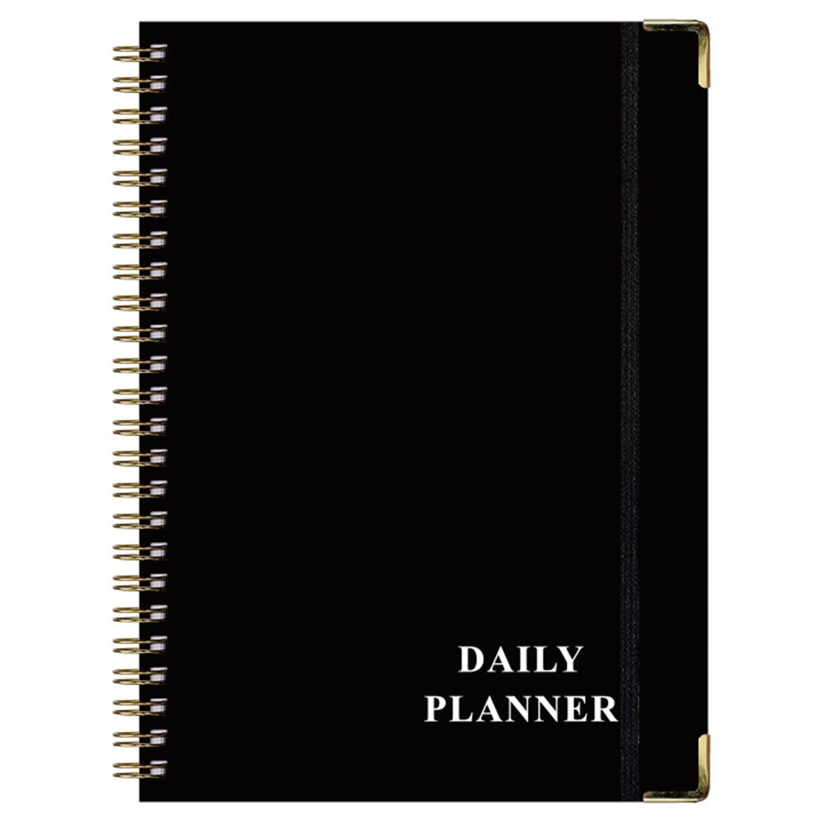 English Notebook A5 Coil Plan Work Record Clock In Time Management Schedule Book One Size