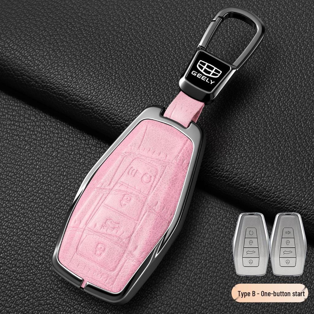 Geely Car Key Case & Protective Shell for Emgrand, Xingrui, Boyue Pro, Xingyue L, Vision X3/X6, Binyue Models