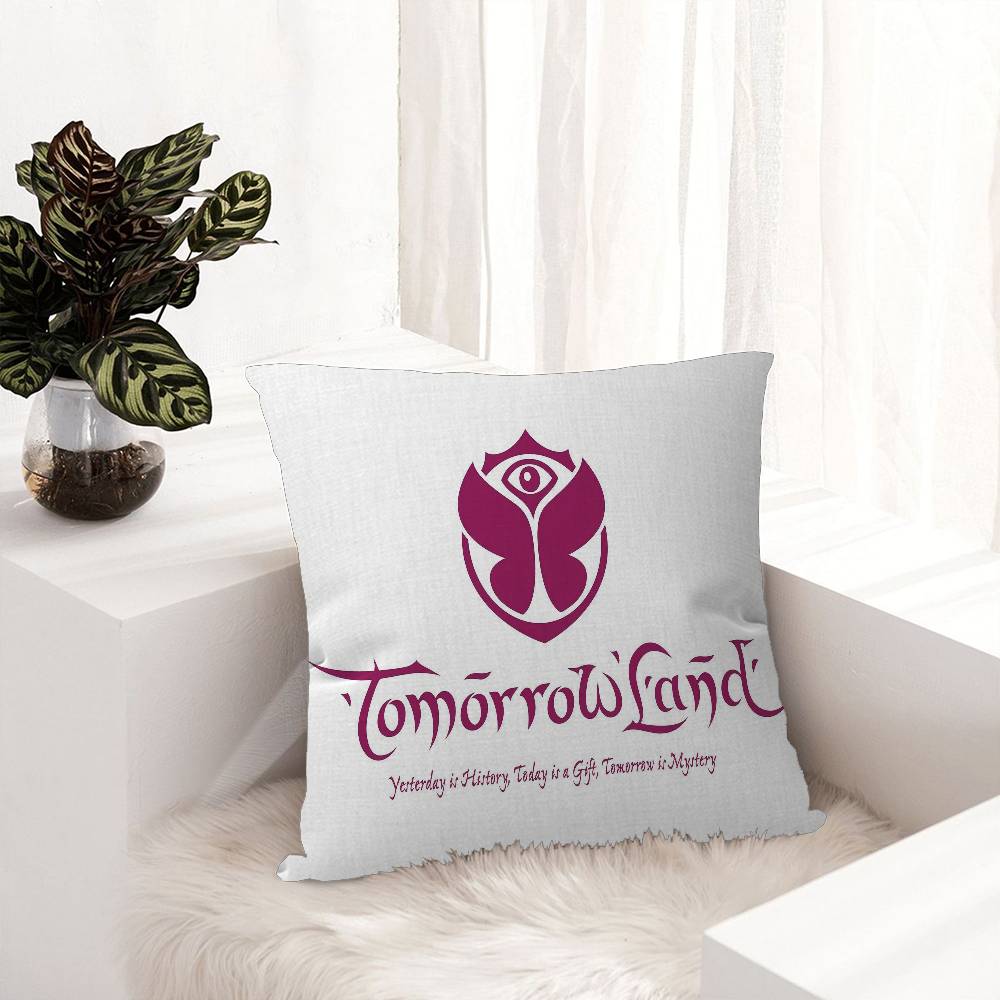 

T-Tomorrowland Music Logo Personalized picture text home decorative pillows Household Gifts 45x45cm 30cmx30cm