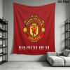 Man Utd J Wall Hanging Printed Fabric Blanket Decorative Tapestries for Bedroom Living Room Home Decor
