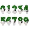 0-9 Number Soccer Cake Candles Kids Sports Theme Football Birthday Party Decoration Favors Cupcake Topper Cake Decor Supplies