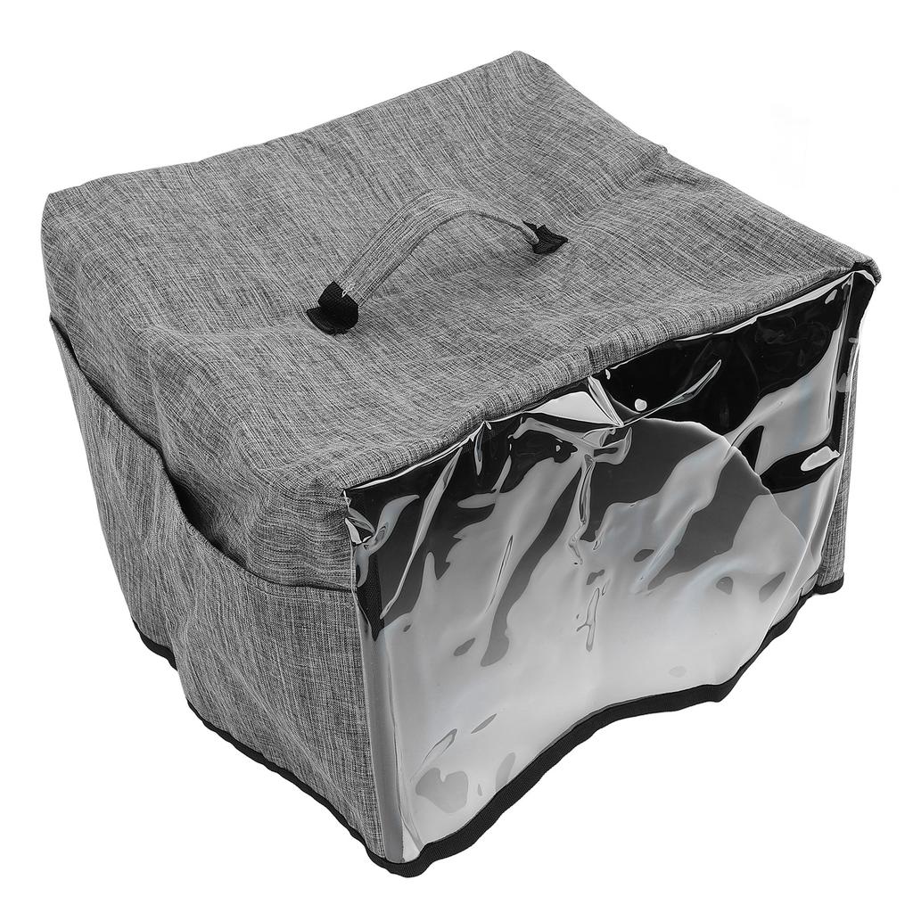 Toaster Cover with Base Waterproof Oxford Cloth Small Appliance Dust Cover with Transparent Front Panel