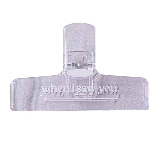 

Длинный зажим для переплета, прозрачный пластиковый сверхмощный большой зажим для учителей, студентов, школьного бизнеса, документов, зажим для квитанций, канцелярские товары фиолетовый