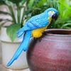 Planter Bird Figurine Resin Garden Bird Statue with Claws Flowerpot Decor Parrot Statue for Bonsai Home Decor Yard Art