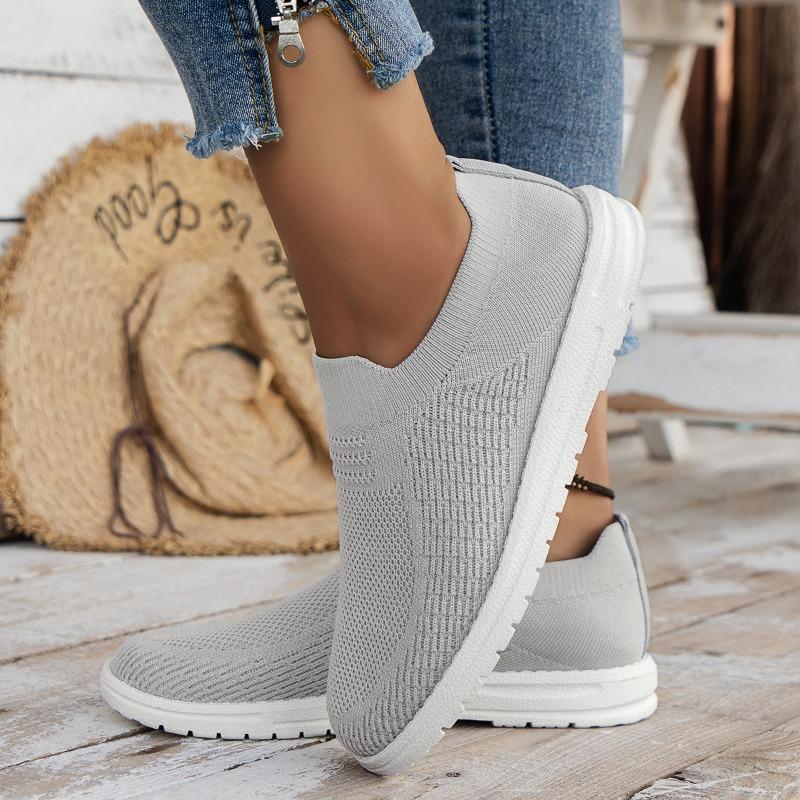 Autumn new single shoes women's mesh platform flat heel sports style casual shoes