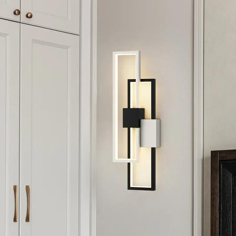 Modern LED Wall Lamps For Living Room Study Room Bedroom Bedside Aisle Stairs Wall Lights Home Decor Indoor Lighting Fixtures