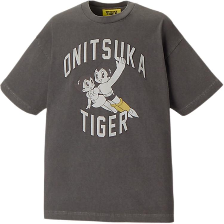 Onitsuka Tiger Loose Fit Printed Round Neck T-Shirt Unisex Tops 2183B574-020