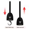 NJUT5 1pc Pu Leather Car Rear Seat Back Portable Hanging Hook For Tesla Model 3 S Y X Highland Roadster Auto Valve Cap Accessories