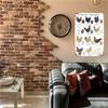 Vintage Hühnerrassen Metallschild - Rustikale Bauernhaus Wandkunst mit buntem Eierdesign, Rahmenloser Eisenposter für Zuhause, Küche