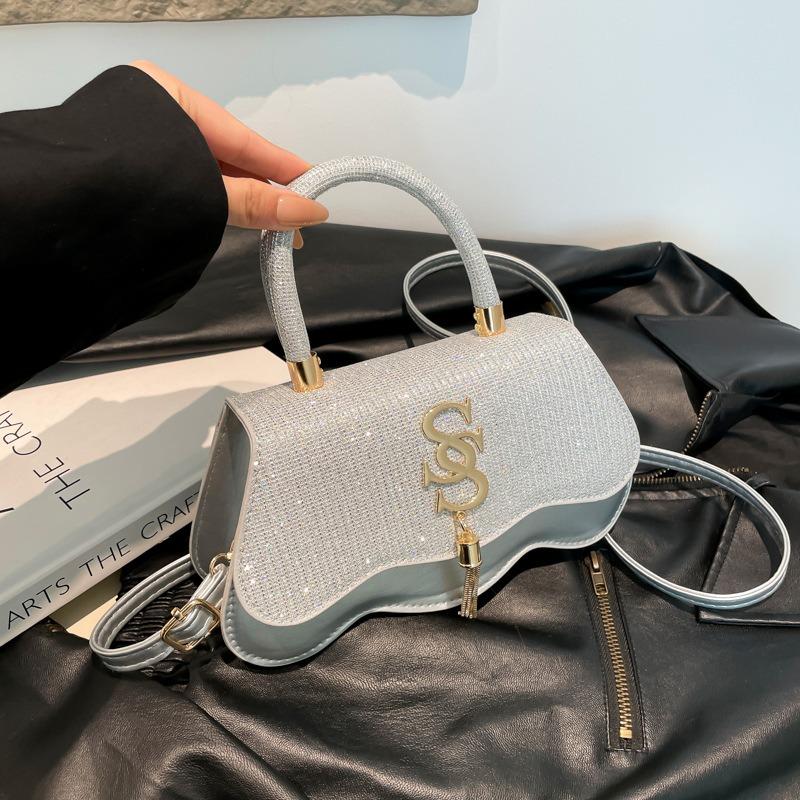 Simple Autumn New Fashion Trend Retro Underarm Small Square Bag Shoulder Messenger Bag Solid Color Women's Bag