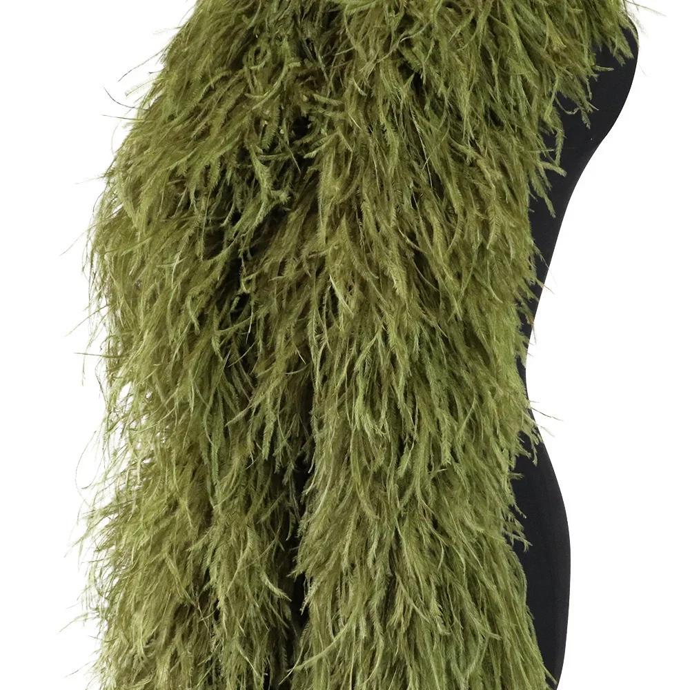 DIY 1M Krāsains Strausa Spalvu Boa