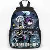 Children School Bags Anime Murder Drones Backpack for Boy Large Capacity Travel Daypack Laptop Backpack Student Book Bag Mochila