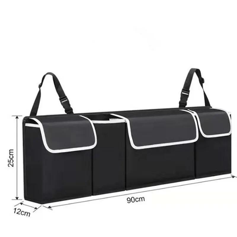 Car Trunk Organizer Backseat Storage Bag, High Capacity, Multi-use, Oxford Car Seat Back Organizers, Automobile Interior