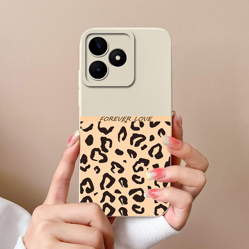 Coque Simple Pour Realme Note 50 Style Décontracté Protection Complète Anti-Choc Coque Arrière Silicone Liquide Doux Modèle RMX3834 Coque