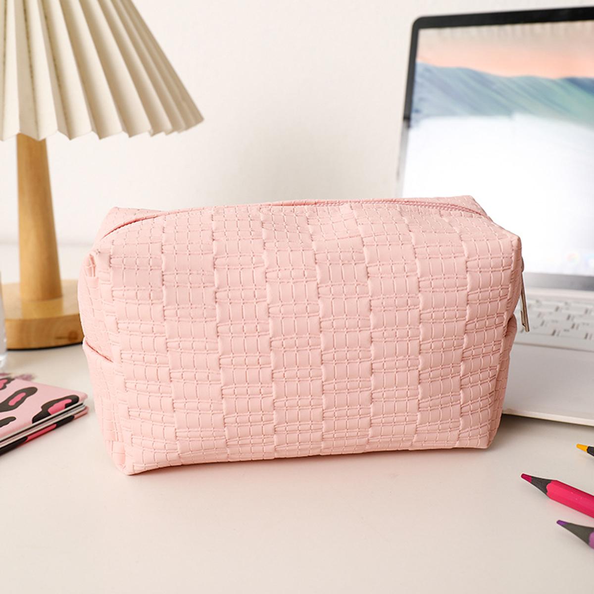 

Waterproof Durable PU Pencil Case Large Capacity Portable Stationery Organizer Pencil Pouch For Girls Student School Supplies