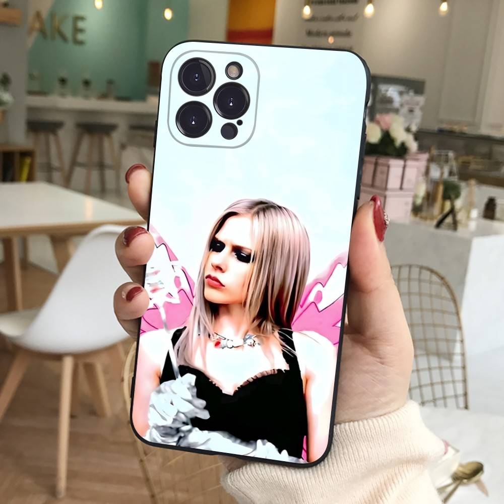 Avril Ramona Lavigne Phone Case For Iphone 16 15 17 13 14 12 11 Pro Max Plus Black Shell Cover Case