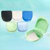 1/5 Pcs Denture Tray Box With Mirror Dental Retainer Box Case Plastic Teeth Container Denture Box False Teeth Protective Case