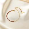 Luxury Colorful Cubic Zirconia Tennis Bracelets For Women Girls Stainless Steel Gold Color Splicing Chain Bracelet Jewelry Gifts