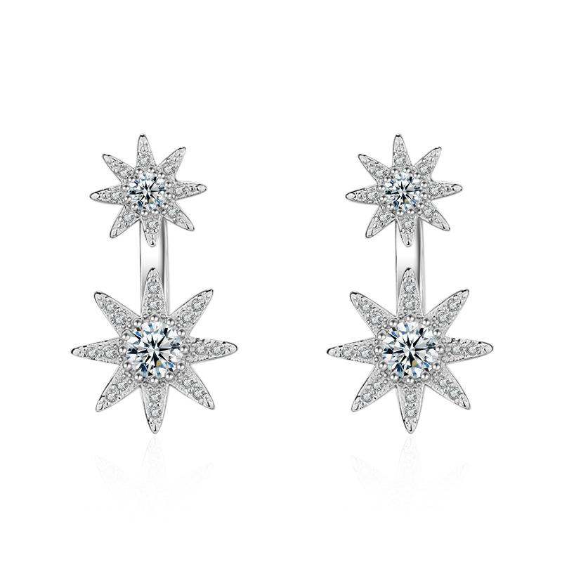 

Двойные циркониевые серьги-подвески, женская мода, элегантные серьги для вечеринок, подарки для подруг Copper