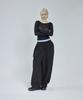 STANDARDERROR [All Seasons Or Fleece-Lined] 87-Stan279 Obi Layered Wide Loose Fit Sagging Sweatpants (3 Colors)