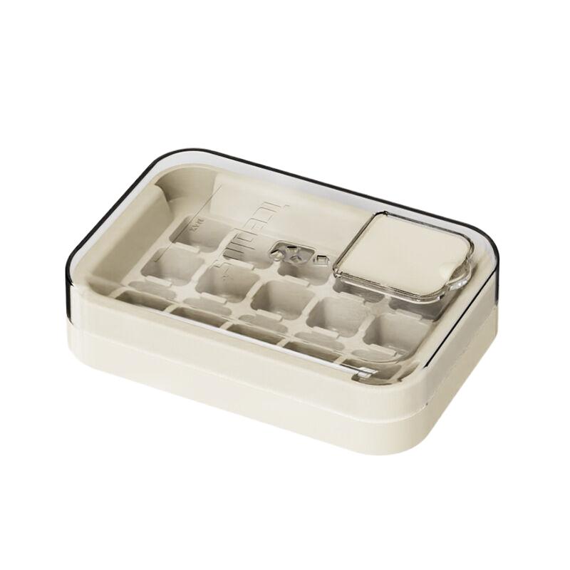 

Пластиковая форма для льда на 15 ячеек для летних напитков, многоразовая быстрозамораживающая форма для льда с крышкой, идеально подходит для коктейлей, охлаждения напитков, вечеринок белый