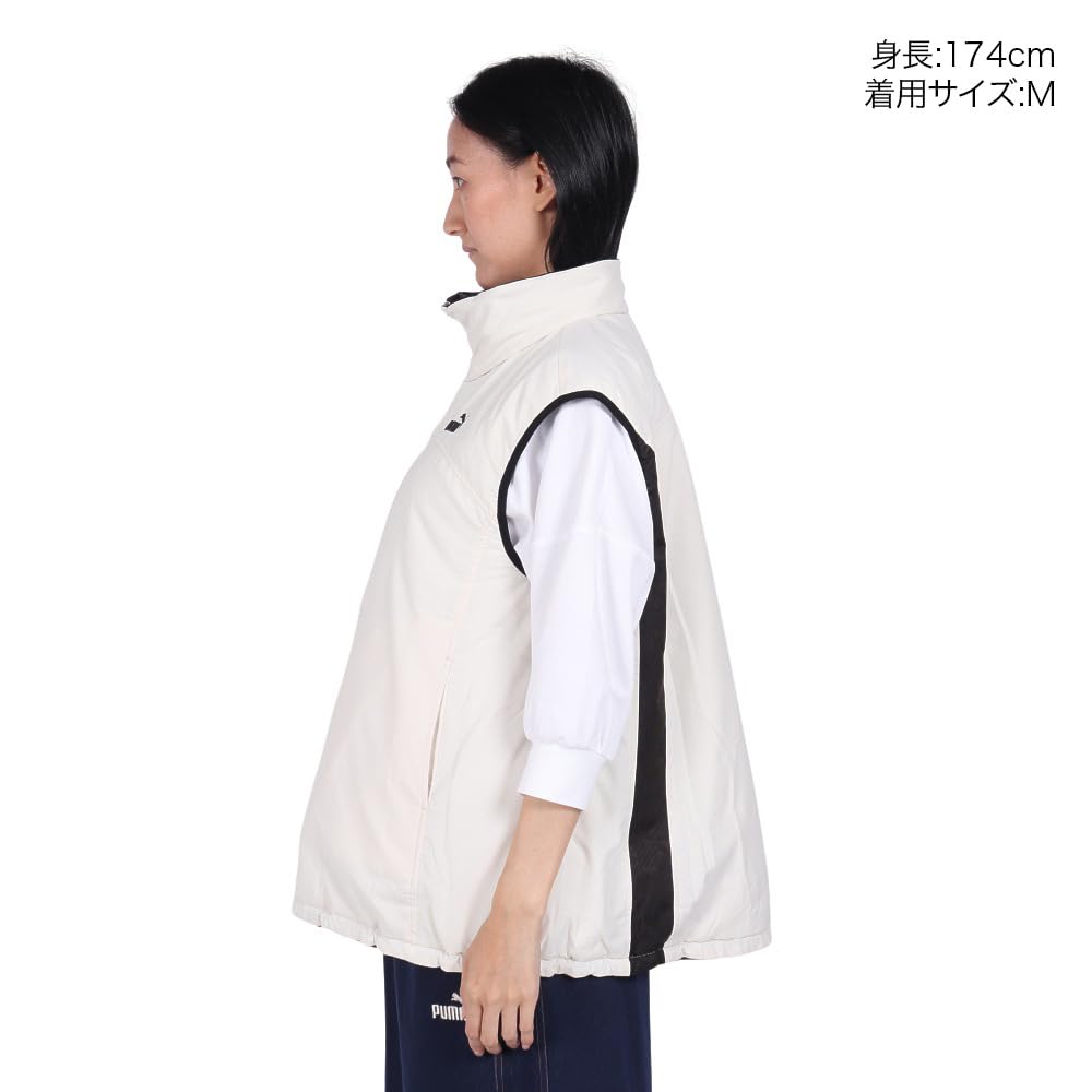 PUMA Windproof CORE HERITAGE Reversible Padded Vest in Alpine Snow 2024 Colors Women's (683593) (87), Fall/Winter