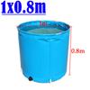 Outdoor Bathtub Thicken PVC Canvas Fish Tank Movable Circular Children's Swimming Pool Foldable Fish Fry Breeding Water Tank