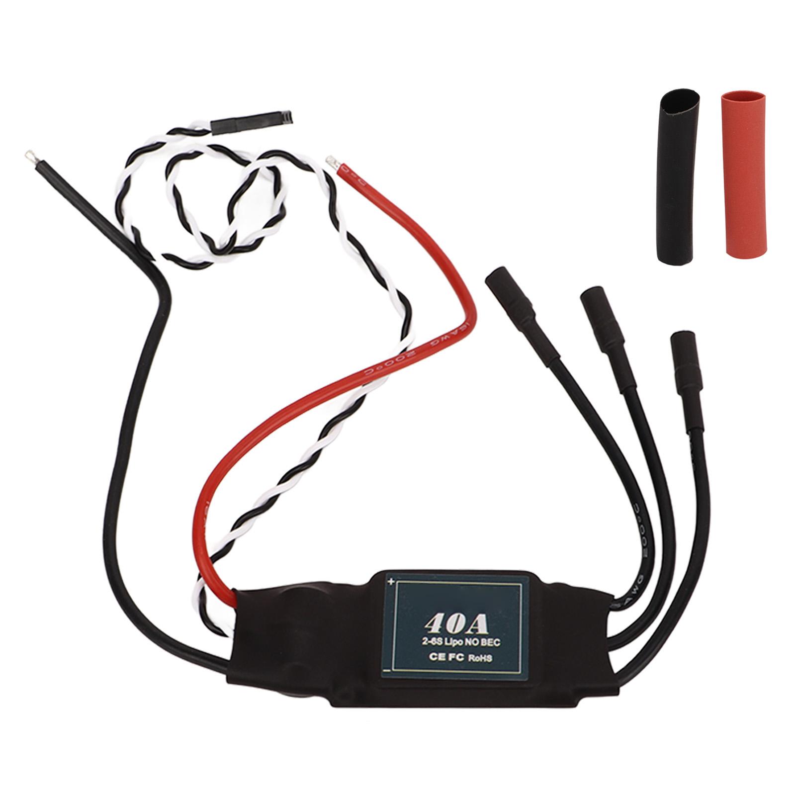 40A Бесколлекторный двигатель RC Электрический регулятор скорости ESC 2-6S для различных полетных контроллеров