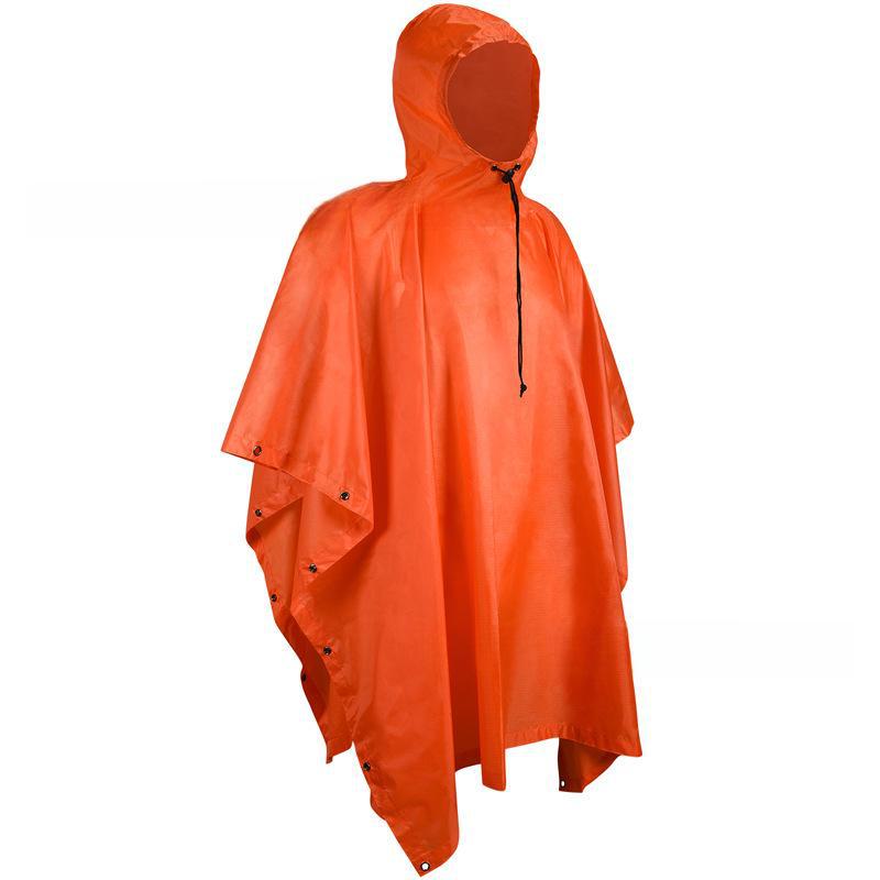 Camouflage Raincoat: Three-in-One Hiking Cape & Canopy
