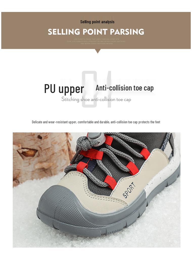 Wasserdichte Kinder-Winterstiefel mit rutschfester Sohle für Jungen und Mädchen - Neuer Stil 2025, mit Fleece gefüttert und verdickt