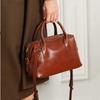 Burminsa Rindsleder Echtes Leder Kissen Tragetaschen Handtaschen Für Damen 2026 Luxus Designer Bowling Arbeit Damen Schulter Crossbody Taschen
