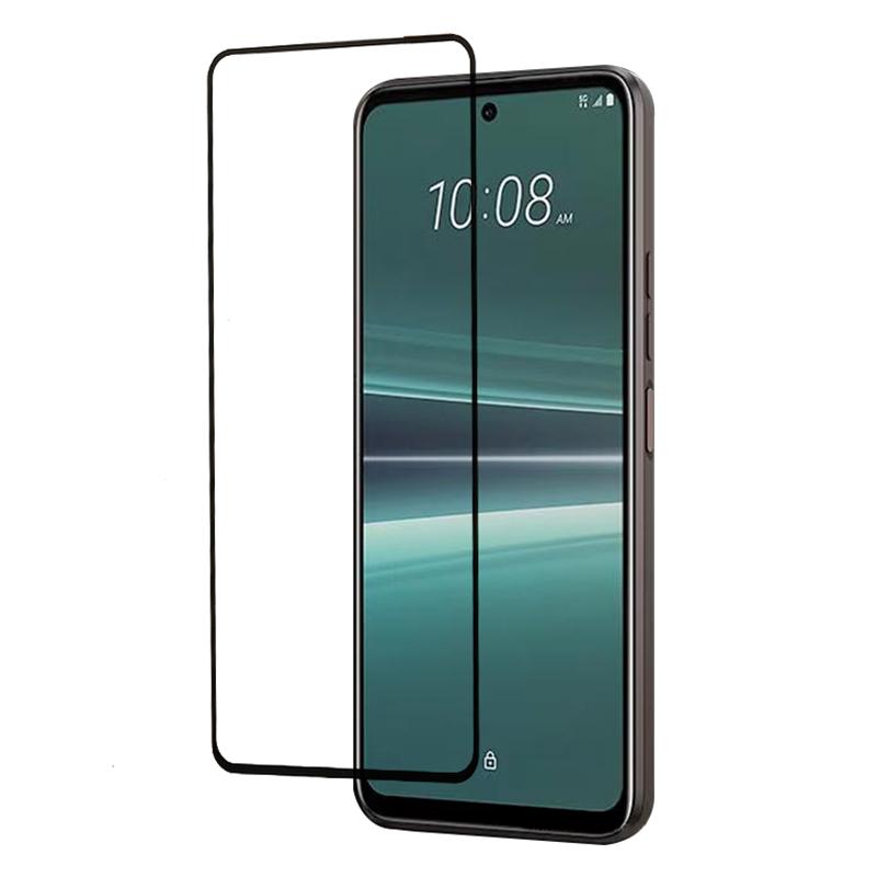 

Для HTC U23 Pro 5G Загартоване скло Захисна плівка для екрану телефону Шовкодрук Чорна рамка Повне покриття Плівка з повним клейовим шаром Type A