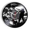 Wildlife Forest Hunting Animal Wall Clock Hunting Art Vinyl Record Wall Clock Home Wall Decoration Hunting Hunter Gift Watch