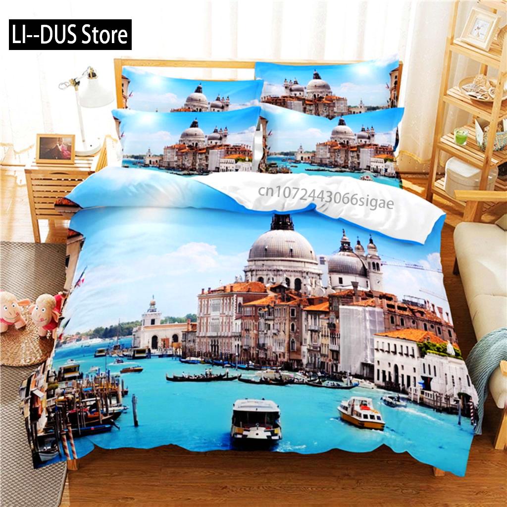 Eiffel Tower Bedding Set Duvet Cover Sets 3d Bedding Digital Printing Queen Size Bedding Set Fashion Design