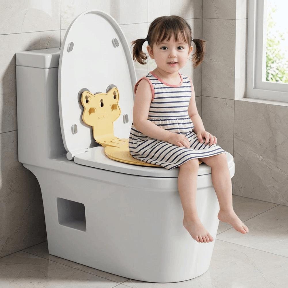Suction Cup Fixation Folding Potty Seat Adjustable Toilet Seat Cushion Ring Infants Use