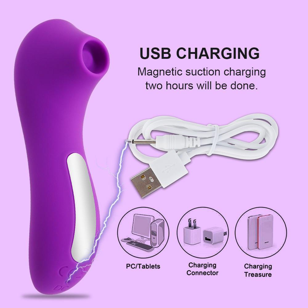 Suction Cup Vibrator Female Vacuum Stimulator Adult Toys